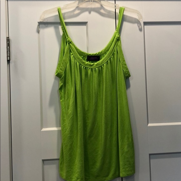 Suzanne Somers Tops - Suzanne Somers Bright Green Strapped Top Size 1X